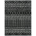 thumbnail image 1 of SAFAVIEH Tulum Glen Moroccan Geometric Area Rug, 8' x 10', Black/Ivory, 1 of 7