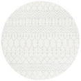 thumbnail image 1 of SAFAVIEH Tulum Glen Moroccan Geometric Area Rug, 8' x 8' Round, Ivory/Light Grey, 1 of 7
