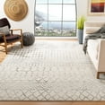 thumbnail image 1 of SAFAVIEH Tulum Glen Moroccan Geometric Area Rug, Ivory/Grey, 4' x 6', 1 of 7