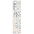 thumbnail image 1 of SAFAVIEH Tulum Glen Moroccan Geometric Runner, 2' x 19', Ivory/Blue, 1 of 8