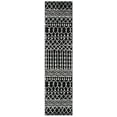 thumbnail image 1 of SAFAVIEH Tulum Glen Moroccan Geometric Runner, 2' x 7', Black/Ivory, 1 of 7