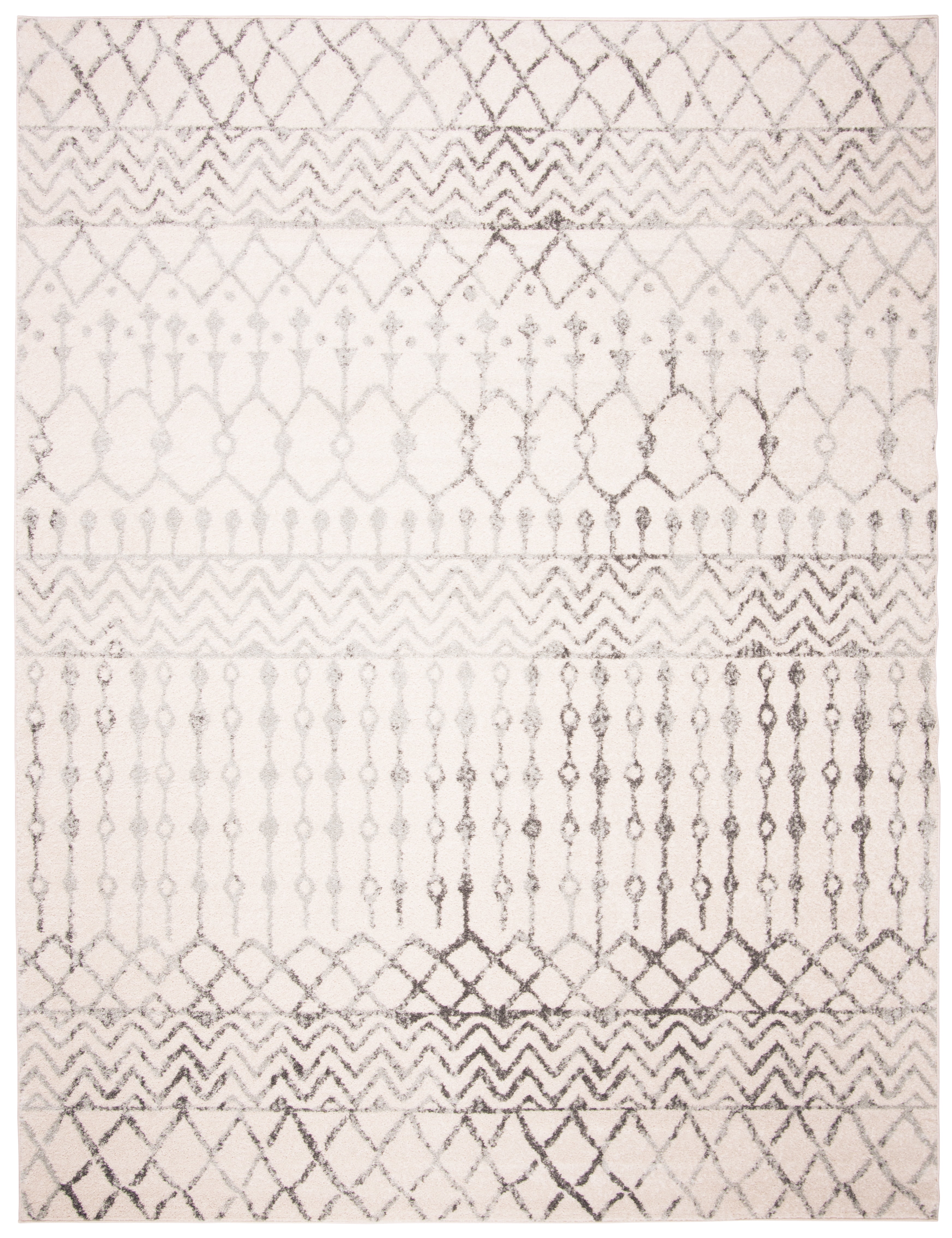 SAFAVIEH Tulum Glen Oriental Area Rug, Ivory/Grey, 8' x 10'