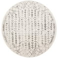 thumbnail image 1 of SAFAVIEH Tulum Goddard Moroccan Geometric Area Rug, 9' x 9' Round, Ivory/Grey, 1 of 7