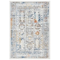 SAFAVIEH Tulum Igor Oriental Area Rug, Ivory Grey/Blue Rust, 8' x 10'