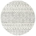 thumbnail image 1 of SAFAVIEH Tulum Kade Distressed Geometric Area Rug, Ivory/Grey, 6'7" x 6'7" Round, 1 of 8