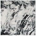 thumbnail image 1 of SAFAVIEH Tulum Kasandra Abstract Area Rug, 6'7" x 6'7" Square, Ivory/Black, 1 of 7