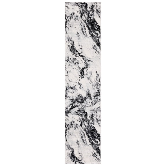 SAFAVIEH Tulum Kasandra Abstract Runner, 2' x 9', Ivory/Black