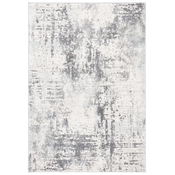 SAFAVIEH Tulum Kelsang Abstract Area Rug, 4' x 6', Ivory/Charcoal