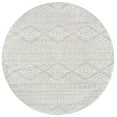 thumbnail image 1 of SAFAVIEH Tulum Lakisha Distressed Southwestern Area Rug, 10' x 10' Round, Light Grey/Ivory, 1 of 8