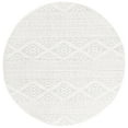 thumbnail image 1 of SAFAVIEH Tulum Lakisha Distressed Southwestern Area Rug, 3' x 3' Round, Ivory/Light Grey, 1 of 8
