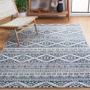 Safavieh Tulum Lakisha Oriental Area Rug, Ivory/Navy, 3' x 3' Square