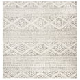 thumbnail image 1 of SAFAVIEH Tulum Lakisha Distressed Southwestern Area Rug, 4' x 4' Square, Ivory/Grey, 1 of 8