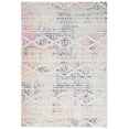 thumbnail image 1 of SAFAVIEH Tulum Lakisha Distressed Southwestern Area Rug, 4' x 6', Ivory/Blue, 1 of 9