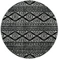 thumbnail image 1 of SAFAVIEH Tulum Lakisha Distressed Southwestern Area Rug, 8' x 8' Round, Black/Ivory, 1 of 9