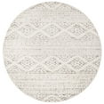 thumbnail image 1 of SAFAVIEH Tulum Lakisha Distressed Southwestern Area Rug, 9' x 9' Round, Ivory/Grey, 1 of 8