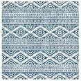 thumbnail image 1 of SAFAVIEH Tulum Lakisha Distressed Southwestern Area Rug, 9' x 9' Square, Ivory/Navy, 1 of 9