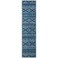 thumbnail image 1 of SAFAVIEH Tulum Lakisha Distressed Southwestern Runner, 2' x 15', Navy/Ivory, 1 of 8