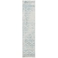 thumbnail image 1 of SAFAVIEH Tulum Lakisha Oriental Runner Rug, Ivory/Turquoise, 2' x 19', 1 of 7