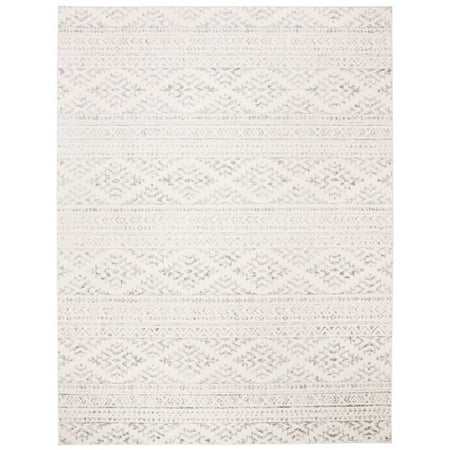 SAFAVIEH Tulum Lakisha Southwestern Area Rug, Ivory/Grey, 12' x 15'