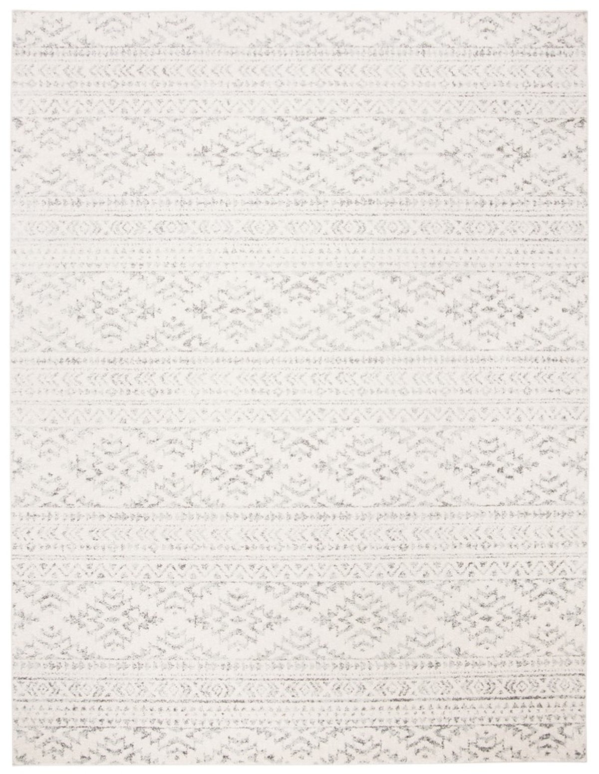 SAFAVIEH Tulum Lakisha Southwestern Area Rug, Ivory/Grey, 8' x 10'