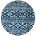 thumbnail image 1 of SAFAVIEH Tulum Lakisha Southwestern Area Rug, Navy/Ivory, 6'7" x 6'7" Round, 1 of 5