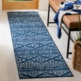 thumbnail image 1 of SAFAVIEH Tulum Lakisha Southwestern Runner Rug, Navy/Ivory, 2' x 5', 1 of 10