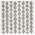 thumbnail image 1 of SAFAVIEH Tulum Lancaster Geometric Area Rug, 4' x 4' Square, Ivory/Black, 1 of 8