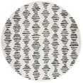 thumbnail image 1 of SAFAVIEH Tulum Lancaster Geometric Striped Area Rug, Ivory/Black, 10' x 10' Round, 1 of 8