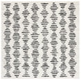 thumbnail image 1 of SAFAVIEH Tulum Lancaster Geometric Striped Area Rug, Ivory/Black, 8' x 8' Square, 1 of 9