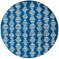thumbnail image 1 of SAFAVIEH Tulum Lancaster Geometric Striped Area Rug, Navy/Ivory, 6'7" x 6'7" Round, 1 of 7