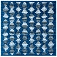 thumbnail image 1 of SAFAVIEH Tulum Lancaster Geometric Striped Area Rug, Navy/Ivory, 6'7" x 6'7" Square, 1 of 8