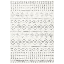 SAFAVIEH Tulum Leanna Oriental Area Rug, Ivory/Grey, 5'5" x 7'7"