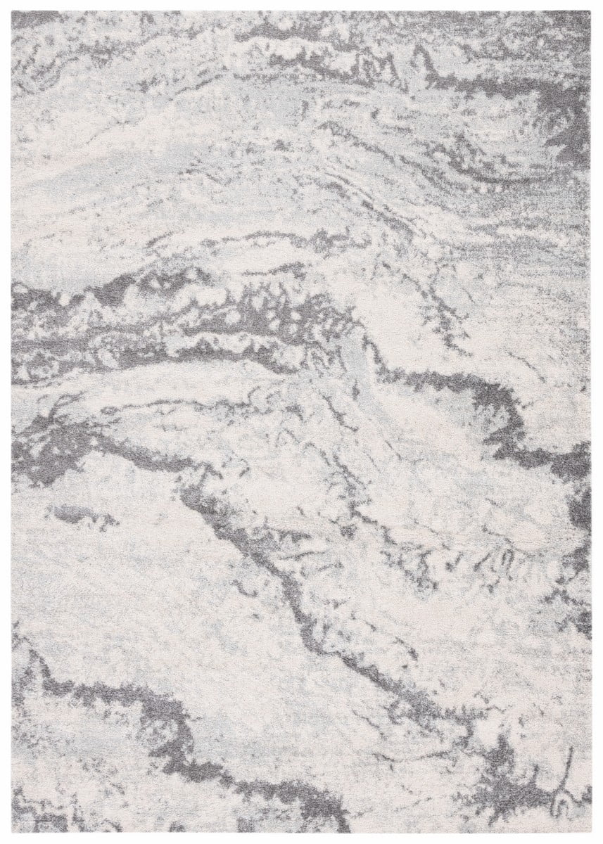 Ivory Elegance 63" Hand-Knotted Boho-Chic Synthetic Area Rug