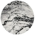 thumbnail image 1 of SAFAVIEH Tulum Liz Abstract Area Rug, 6'7" x 6'7" Round, Ivory/Black, 1 of 7
