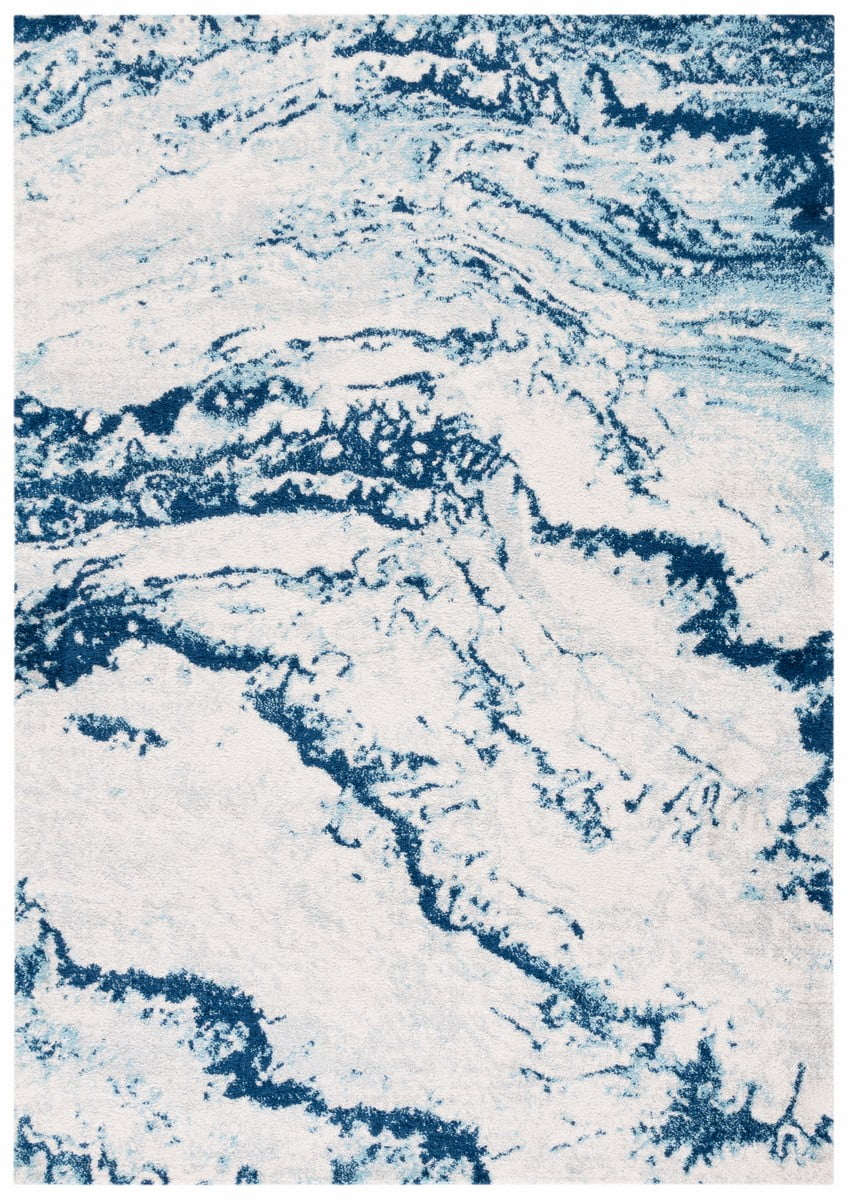 SAFAVIEH Tulum Liz Abstract Area Rug, 9' x 12', Ivory/Blue
