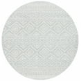thumbnail image 1 of SAFAVIEH Tulum Merletta Moroccan Geometric Area Rug, 3' x 3' Round, Light Grey/Ivory, 1 of 8