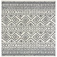 thumbnail image 1 of SAFAVIEH Tulum Merletta Moroccan Geometric Area Rug, 3' x 3' Square, Ivory/Black, 1 of 8
