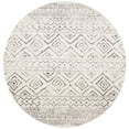 thumbnail image 1 of SAFAVIEH Tulum Merletta Moroccan Geometric Area Rug, 8' x 8' Round, Ivory/Grey, 1 of 8