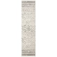 thumbnail image 1 of SAFAVIEH Tulum Merletta Moroccan Geometric Runner, 2' x 5', Ivory/Grey, 1 of 8