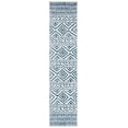 thumbnail image 1 of SAFAVIEH Tulum Merletta Moroccan Geometric Runner, 2' x 5', Ivory/Navy, 1 of 8