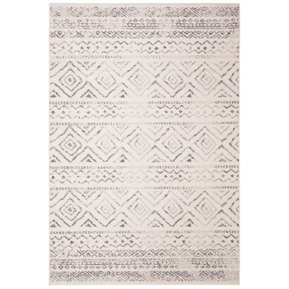 SAFAVIEH Tulum Merletta Oriental Area Rug, Ivory/Grey, 6' x 9'