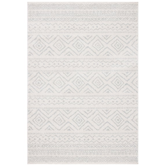 SAFAVIEH Tulum Merletta Oriental Area Rug, Ivory/Light Grey, 6' x 9'