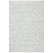 SAFAVIEH Tulum Merletta Oriental Area Rug, Light Grey/Ivory, 12' x 18'