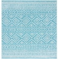 thumbnail image 1 of SAFAVIEH Tulum Merletta Oriental Area Rug, Turquoise/Ivory, 6'7" x 6'7" Square, 1 of 9