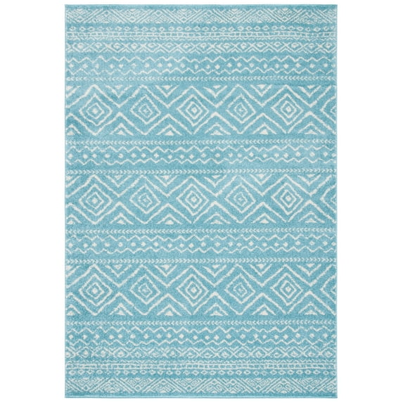 SAFAVIEH Tulum Merletta Oriental Area Rug, Turquoise/Ivory, 6' x 9'