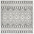 thumbnail image 1 of SAFAVIEH Tulum Nuala Geometric Area Rug, 6'7" x 6'7" Square, Black/Ivory, 1 of 8