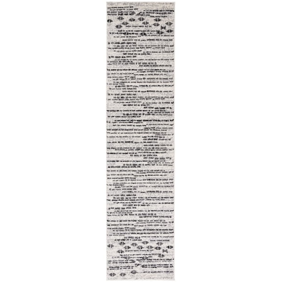 SAFAVIEH Tulum Ognen Geometric Runner, 2'2" x 9', Black/Ivory