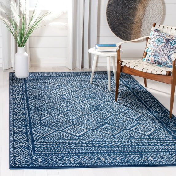 Safavieh Tulum Ophelia Oriental Area Rug, Navy/Ivory, 3' x 3' Square