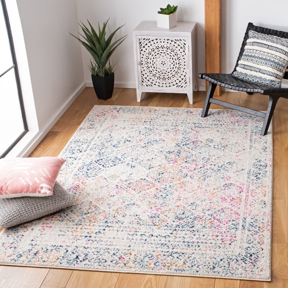 Safavieh Tulum Ophelia Oriental Area Rug, Ivory/Dark Blue, 5'3" x 7'6"