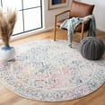thumbnail image 1 of Safavieh Tulum Ophelia Oriental Area Rug, Ivory/Dark Blue, 6'7" x 6'7" Round, 1 of 11